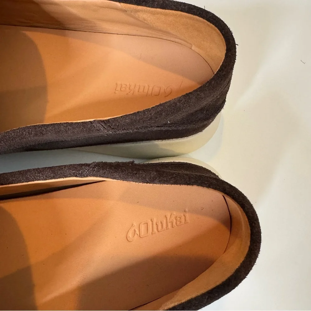 OluKai Ka'a Loafer Slip on Shoes Men's Size 14 Dark Wood NWOT